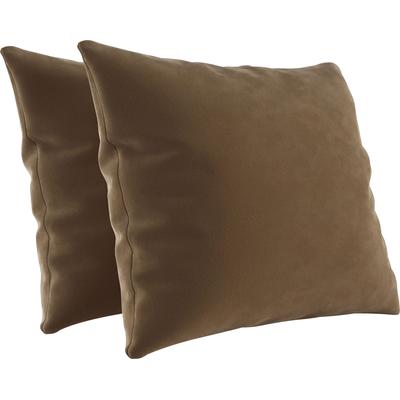 Sofakissen HOME AFFAIRE "Viva", braun (chocco), B:50cm H:50cm T:8cm, 100% Polyester, Polsterauflagen, 2er Kissen-Set wahlweise in zwei Größen Image