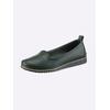 Slipper HEINE, Damen, Gr. 37, grün, Glattleder, Leder, sportlich, Schuhe