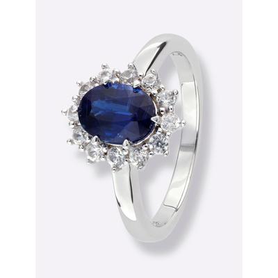 Fingerring LADY Gr. 21, silber (silber 925), Fingerringe, Damen, 21, Silber 925 (Sterlingsilber)-Glas, Silber 925 (Sterlingsilber), Glas Image