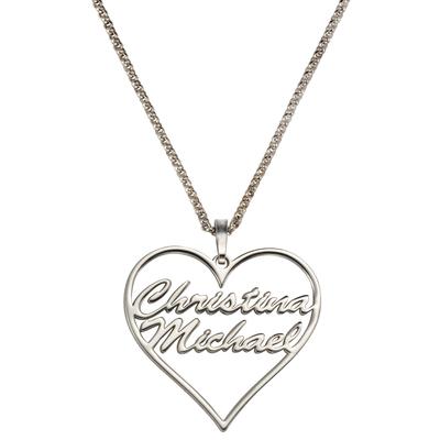 Namenskette FIRETTI "Schmuck Geschenk Silber 925 Halskette mit deinem Namen", silber (silberfarben), Halsketten, Damen, Silber 925 (Sterlingsilber), L: 45cm Image