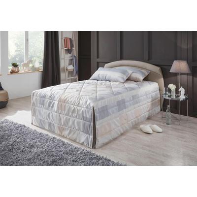 Polsterbett, beige (sandfarben), B:110cm L:210cm, Bezug Bett: Kunstleder, Bonnell-Federkernmatratze: 51% Polypropylen, 39% Polyester und 10% Baumwolle, Kaltschaummatratze: 100% Polyester, Bezug abnehm- und waschbar bis 60u00b0C, WESTFALIA... Image