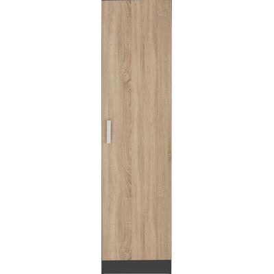 Vorratsschrank KOCHSTATION "KS-Gera", grau (eiche, anthrazit), B:50cm H:200cm T:60cm, Spanplatte, Schränke, Breite 50 cm Image