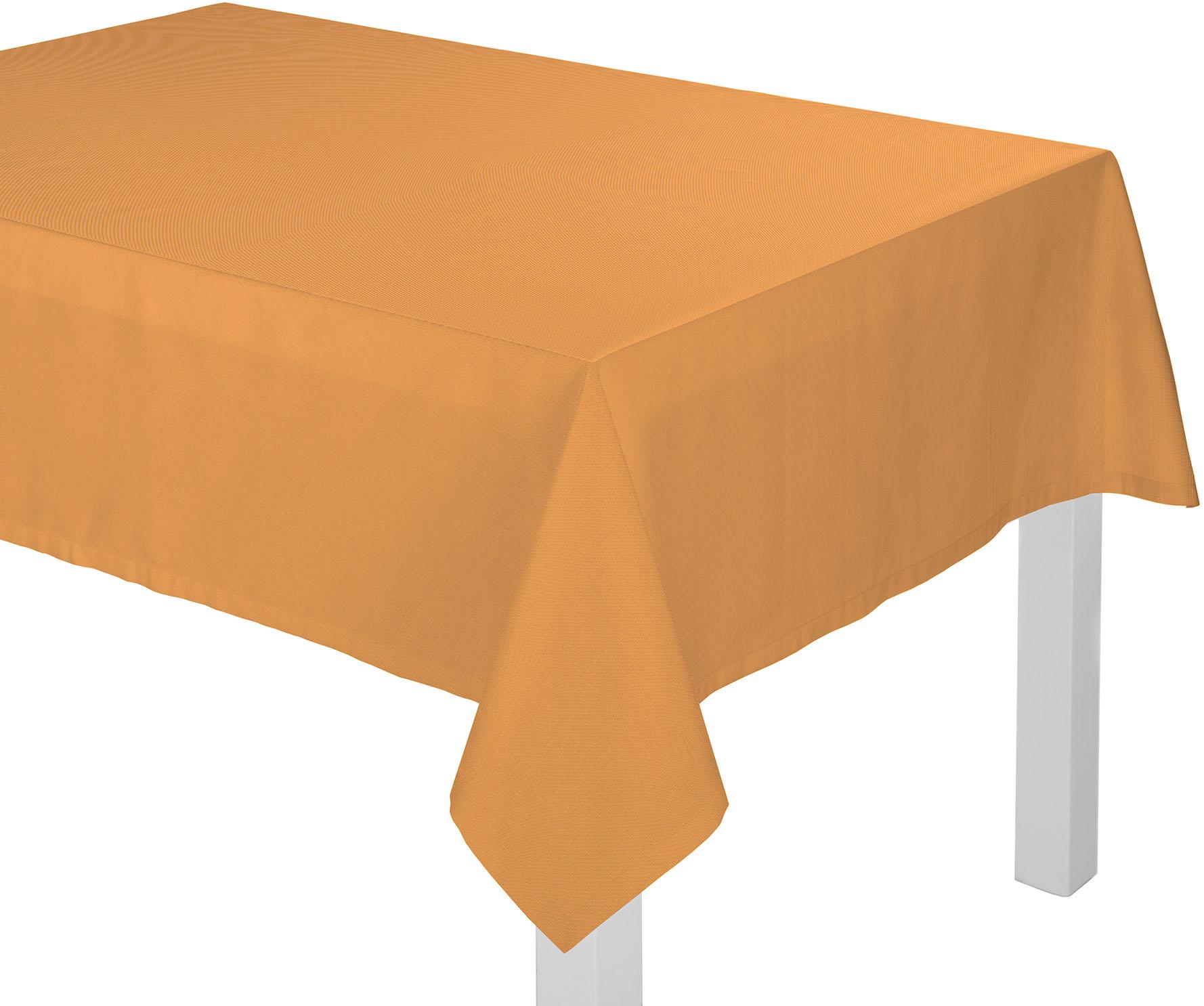 Tischdecke ADAM "Uni Collection" Gr. 8, gelb (curry), B:145 L:220, Bio-Baumwolle, Tischdecken Image