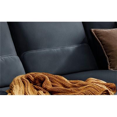 Sofakissen W.SCHILLIG "run", blau (blau z73), B:72cm H:20cm T:8cm, Longlife Xtra-Leder Z73: Naturwalkleder der Luxusklasse aus den erlesensten Rohhäuten. Hautstärke 1, 1 u2013 1, 3 mm, ROHLEDER Chenille-Flachgewebe Q2 W77 (68% Polyacryl, 32%... Image