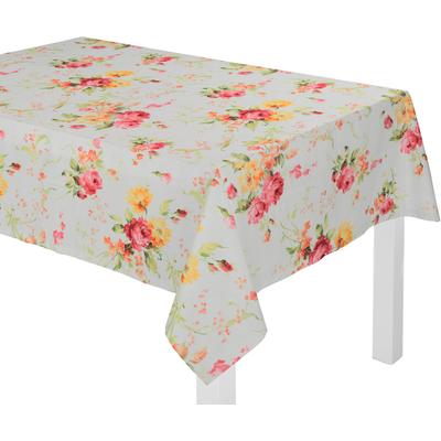 Tischdecke WIRTH "MONTROSE" Gr. 5, rot (rot, gelb), B:130cm L:220cm, Polyester, Tischdecken, oval Image