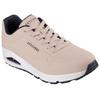 Sneaker SKECHERS "Uno - Stand on Air", Herren, Gr. 42, beige (natur), Lederimitat, sportlich, Schuhe, Freizeitschuh, Halbschuh, Schnürschuh mit Air-Cooled Memory Foam, Topseller
