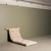 Schlafsofa KARUP DESIGN "Hooked Schlafsessel, Sitz- und Schlafplatz, Wandmontiert, platzsparend", braun (mocca), B:75cm H:12cm T:200cm, Bezug: 80% Baumwolle, 20% Polyester, Sofas, Futonmatratze, wandmontiert, Halterung aus FSC-Massivholz