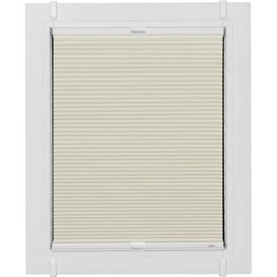 Wabenplissee SUNLINES "One Size Style Honeycomb VD", beige (creme, weiß, weiß), B:110cm H:130cm, Obermaterial: 85% Polyester, 15% sonstige Fasern, Plissees, Zubehörfarbe weiß, zum Klemmen Image