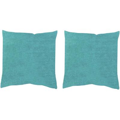Kissenhülle HEINE HOME Gr. 1, blau (petrol), B:40cm L:40cm, Polyester, Polyester, 100% Polyester, Kissenbezüge Image