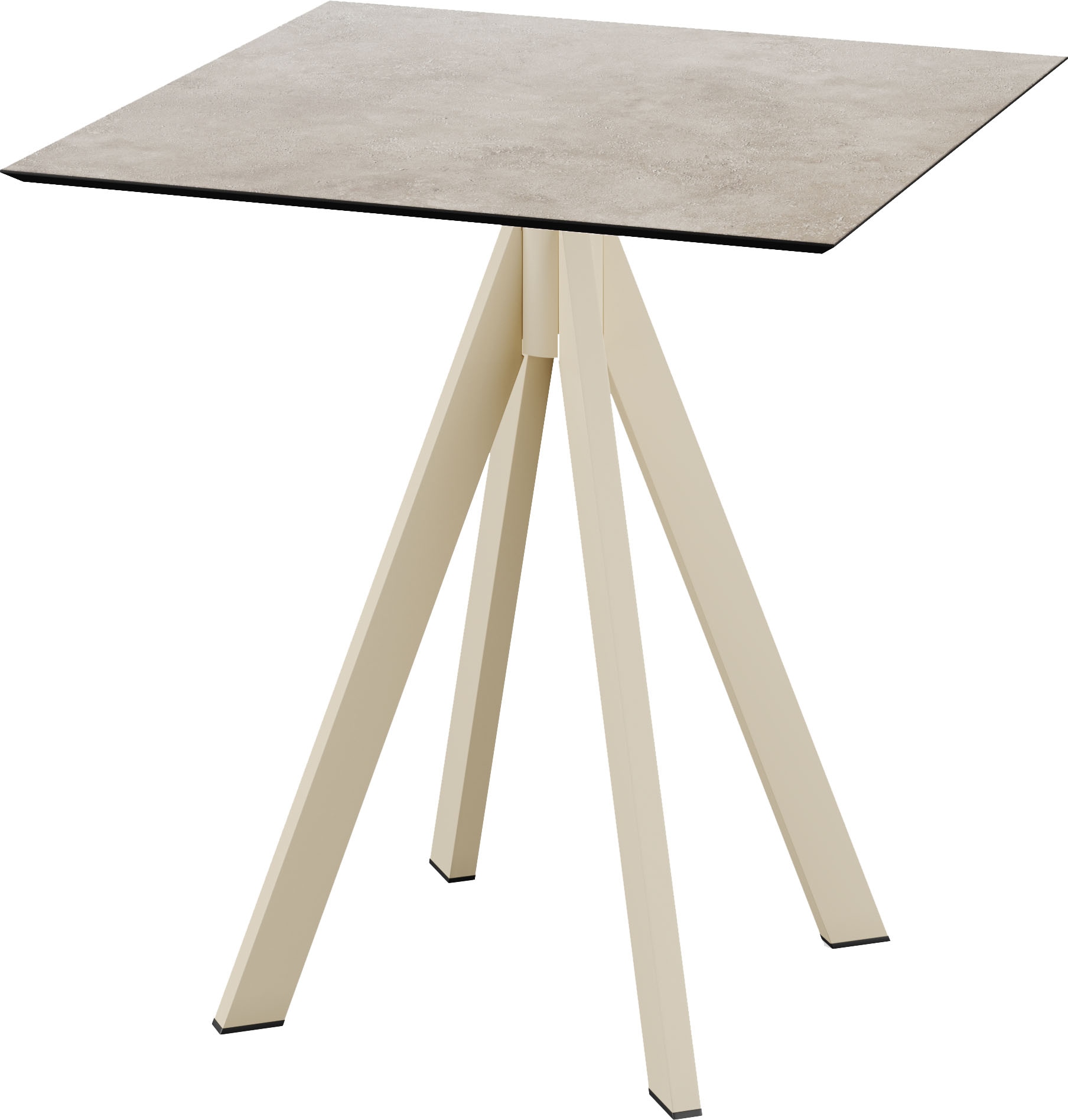 Klapptisch ESSENTIALS "Infinity", beige (sand, moonstone, sandfarben), B:70cm H:73,2cm T:70cm, Stahl/HPL Tischplatte, Tische, in verschiedenen Ausführungen