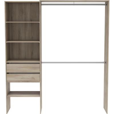 Garderobenschrank DEMEYERE GROUP "LIMA Schrankinneneinrichtung", kronberg eich, B:184,5cm H:204,5cm T:44,1cm, Spanplatte, Schränke, Schranksystem Image