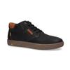 Sneaker CAMEL ACTIVE, Herren, Gr. 42, schwarz, Leder, casual, Schuhe, Schnürboots, Freizeitschuh mit Logo-Flag