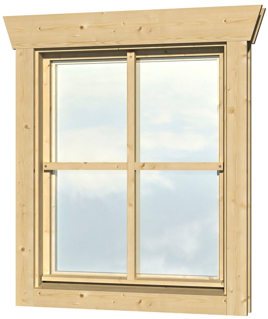 Fenster SKANHOLZ "Einzelfenster", beige (natur), B:57,5cm H:70,5cm, Glas, Massivholz, Fenster, Anschlag links