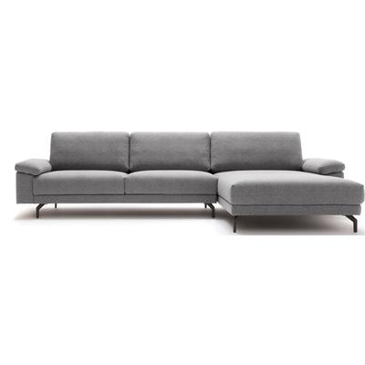 Ecksofa "CR.450", grau (lichtgrau, schwarzgrau), B:274cm H:95cm T:178cm, CREATION BY ROLF BENZ, Sofas Image