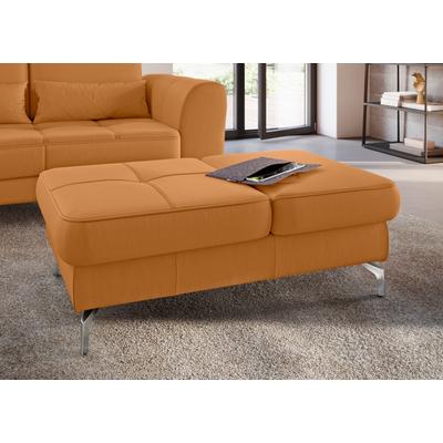 Hocker SIT & MORE "Bendigo", gelb (curry), B:114cm H:42cm T:71cm, Hocker, Polsterhocker, mit Klappfunktion, Bodenfreiheit 12 cm, wahlweise in 2 Fußfarben Image