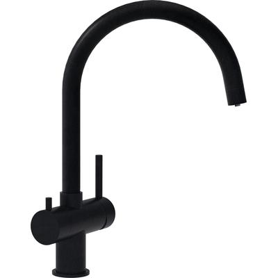 Küchenarmatur SCHOCK "Ares", schwarz (puro), B:21,4cm H:36cm T:5cm Ø:5cm, Edelstahl, Armaturen Image