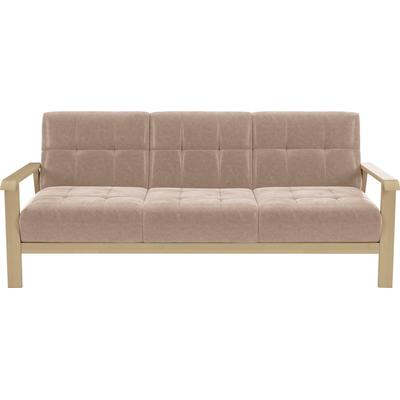 3-Sitzer SIT & MORE "Billund", beige, B:199cm H:88cm T:106cm, 100% Polyester, Sofas, Armlehnen aus Buchenholz in natur, verschiedene Bezüge und Farben Image
