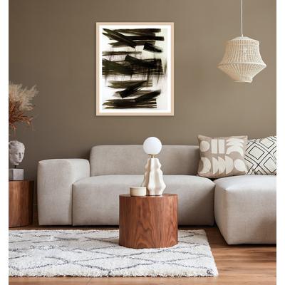 Bild mit Rahmen "Mila", beige (farbe rahmen: natur, farbe bild(er): beige), B:40cm H:50cm T:2cm, Acrylglas, Holz, Papier, LEGER HOME BY LENA GERCKE, Bilder, Premium Poster mit Naturholzrahmen, Handarbeit aus Deutschland Image