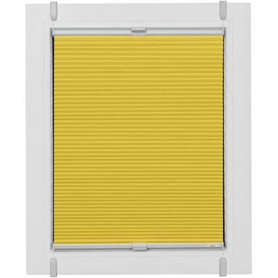 Plissee SUNLINES "Start-up Style Honeycomb", gelb (senf, weiß, weiß), B:86cm H:75cm, Obermaterial: 100% Polyester, Plissees, verspannt mit Simply-Fix Klemmträger, Wabenplissee, nach Maß Image