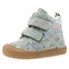 Lauflernschuh NATURINO "Wigghi", Kinder, Gr. 21, grün blumen, Veloursleder, geblümt, casual, Schuhe, Winterstiefel mit Blumenprint, Größenschablone zum Download
