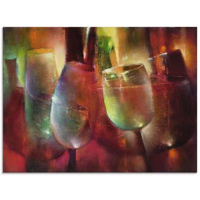 Glasbild ARTLAND "Zu später Stunde II", bunt (farbe bild(er): bunt), B:60cm H:45cm, Bilder, in verschiedenen Größen Image