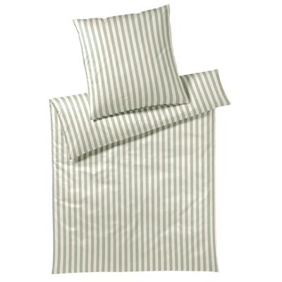 Bettwäsche ELEGANTE "Studio Line", wasabi grün, B/L: 135cm x 200cm, , Mako-Satin, B/L: 80cm x 80cm, Mako-Satin, Obermaterial: 100% Baumwolle, Bettwäsche, angenehmes Hautgefühl Image