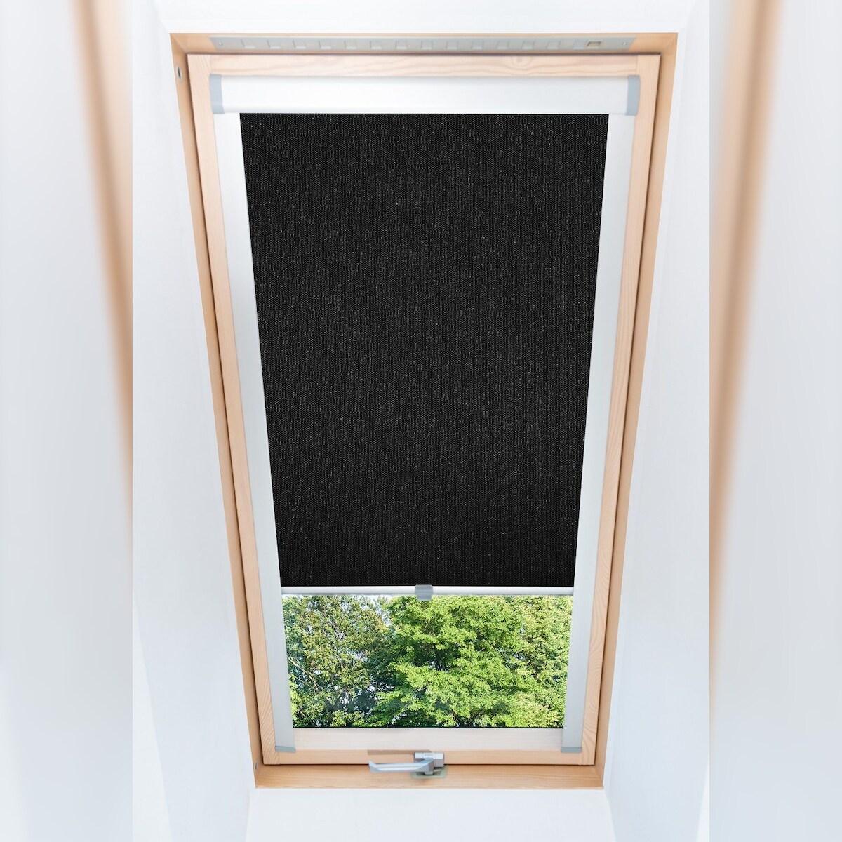 KS Handel 24 Dachfensterrollo Thermo verdunkelnd passend für Velux 023 (Baujahr 1972-2022) Schwarz Image