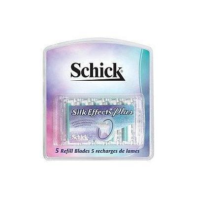 Schick Silk Effects Plus Refill Blades, 5 ea