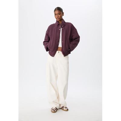 Stradivarius Puffer jacket Burgundy XS