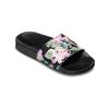 Sandale ROXY "Rg Slippy Ii", Gr. 34, pink (schwarz, pink stencil), Obermaterial: 100% PU, Futter: 100% Textil, Laufsohle: 100% EVA, Schuhe