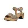 Riemchensandale GABOR COMFORT "Gabor Comfort Sandalen Veloursleder", Damen, Gr. 38, beige, Veloursleder, casual, Schuhe