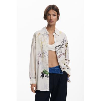 Fluid collage shirt
