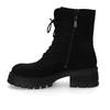Schnürboots DOCKERS BY GERLI, Damen, Gr. 40, schwarz, Textil, Schuhe, Biker Boots mit Reißverschluss