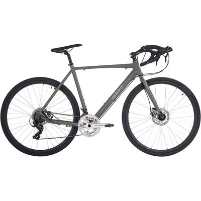 Gravelbike ADORE "Gravelbike Rennrad 28'' G3006 grau RH 56 cm Adore" Gr. 56, grau (grau, grau), Fahrräder, 56cm, 28 Zoll (71,12cm) hinten: 28 Zoll (71,12cm)