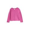 Jacquardpullover TOM TAILOR, Mädchen, Gr. 92, flashy mauve, Strick, Obermaterial: 52% Viskose, 27% Polyester, 21% Polyamid, gestreift, casual, regular fit taillenbedeckt, Rundhals, Langarm, Pullover, mit Streifen Muster