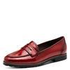 Slipper TAMARIS, Damen, Gr. 42, rot, Lacklederimitat, unifarben, Antik-Look, modisch, Schuhe, Blockabstz, Pumps, Businessschuh mit Touch It-Ausstattung