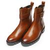 Stiefelette ARA "TULSA", Damen, Gr. 7 (40,5), braun (cognac), Glattleder, unifarben, modisch, Schuhe, Biker Boots, Stiefel mit Blockabsatz in G-Weite