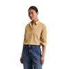 Langarmbluse MARC O'POLO "aus Organic Cotton-Lyocell-Mix", Damen, Gr. 46, braun (pure sand), Obermaterial: 78% Baumwolle, 22% Lyocell, unifarben, Basic, regular fit normal, Langarm Manschette, Blusen