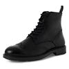 Schnürboots MARCO TOZZI BY GMK, Herren, Gr. 46, schwarz, Rindsleder, unifarben, Lyralochung, klassisch, Schuhe, Schnürstiefelette, Businessschuh mit eleganter Lyralochung