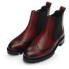 Chelseaboots ARA "TULSA", Damen, Gr. 7 (40,5), lila (beere used), Glattleder, Elastischer Einsatz, Lyralochung, modisch, Schuhe, Stiefelette, Schlupfboots mit Lyralochung, G-Weite (weit)
