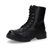 Schnürboots DOCKERS BY GERLI, Damen, Gr. 37, schwarz, Nubuklederimitat, modisch, Schuhe, Biker Boots mit Reißverschluss