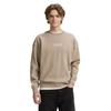 Sweatshirt TOM TAILOR DENIM, Herren, Gr. XL, roasted nut braun, Sweatware, Obermaterial: 70% Baumwolle, 30% Polyester, modisch, relaxed fit taillenbedeckt, Rundhals, Langarm Bündchen, Sweatshirts, mit Logo Print
