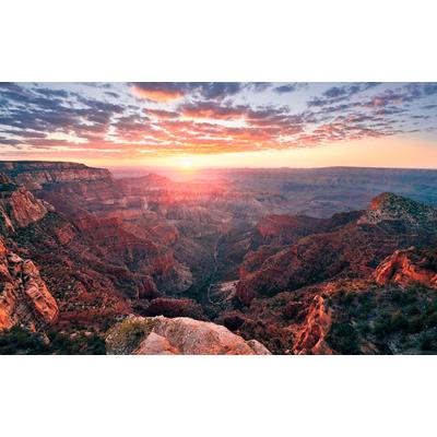 Vliestapete KOMAR "Digitaldruck Vlies - The Canyon - Größe 400 x 250 cm", rosa, B:400m L:250m, Vlies, Tapeten, Wohnzimmer, Schlafzimmer Image