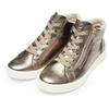 Sneakerboots ARA "ROM", Damen, Gr. 9,5 (43,5), beige, Glattleder, Veloursleder, casual, Schuhe, High Top Sneaker, Schnürboots in bequemer Schuhweite G (= weit)