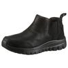 Schlupfboots SKECHERS "GRACEFUL-", Damen, Gr. 36, schwarz (schwarz, uni), Lederimitat, Schuhe, Winterboots mit Air-Cooled Memory Foam Komfort-Innensohle
