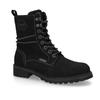 Stiefelette DOCKERS BY GERLI, Damen, Gr. 40, schwarz, Velourslederimitat, Schuhe, Schnürboots mit modischer Schnürung