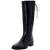 Weitschaftstiefel SHEEGO, Damen, Gr. 40, schwarz, Leder, Schuhe
