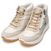 Sneakerboots ARA "NEW YORK", Damen, Gr. 7 (40,5), beige (creme, hellbeige), Textil, Veloursleder, sportlich, Schuhe, Winterboots, Snowboots mit Gore-Tex, H-Weite