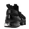 Sneaker PLEIN SPORT "Thunder", Gr. 38, Normalschaft, schwarz (0202, schwarz, schwarz), Schuhe