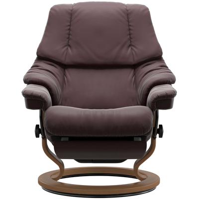 Relaxsessel STRESSLESS "Reno", rot (bordeaux paloma), B:79cm H:98cm T:78cm, Leder BATICK: BATICK ist ein leicht korrigiertes, durchgefärbtes und genarbtes Möbelleder, bei dem die meisten Unebenheiten und Spuren in der Regel entfernt wurden., Leder... Image